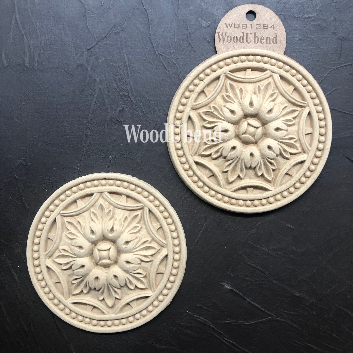 WoodUbend Pack of Two Centerpieces WUB1384 14x14cm