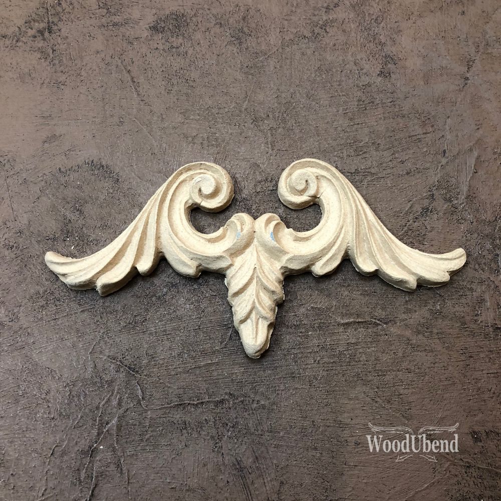 WoodUbend Pediment WUB1675 13.4x6.5cms