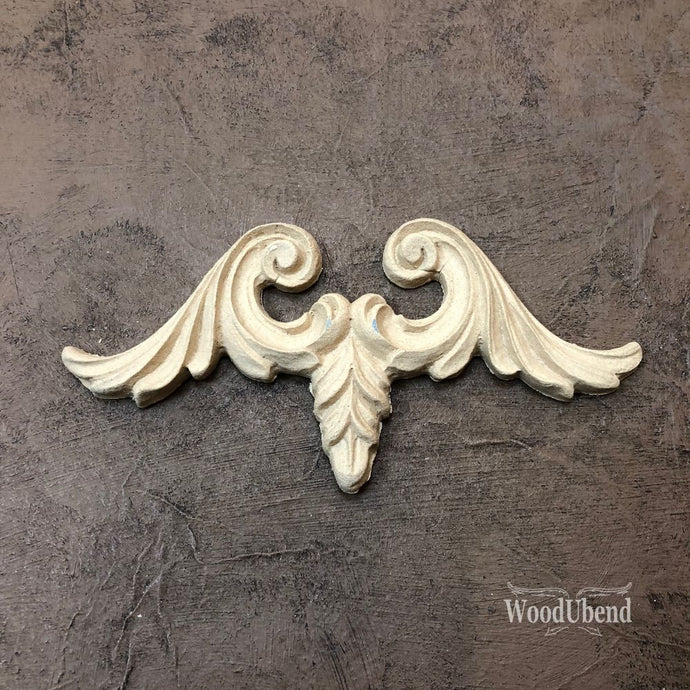 WoodUbend Pediment WUB1675 13.4x6.5cms