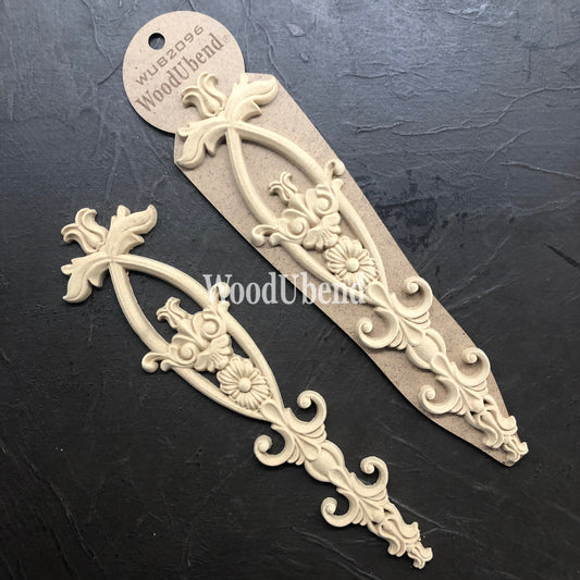 WoodUbend Pack of Two Decorative Drops WUB2096 9.456 x 2.364 in
