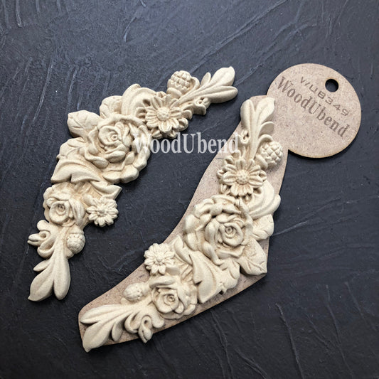 WoodUbend Set of Flower Garland WUB0349 6x17.7cm