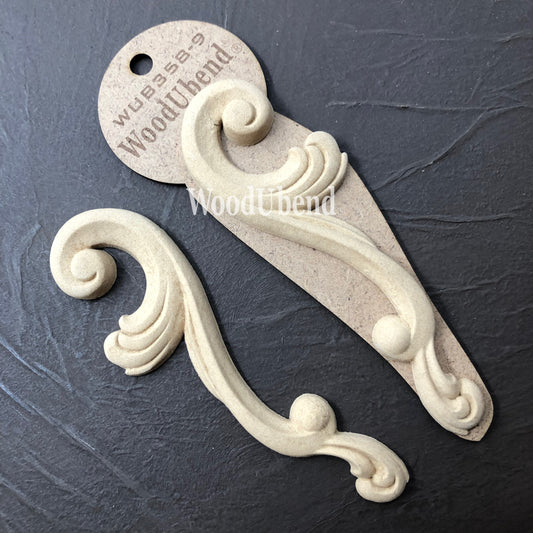 WoodUbend Set of Scrolls WUB0358-9 10x3.5cm