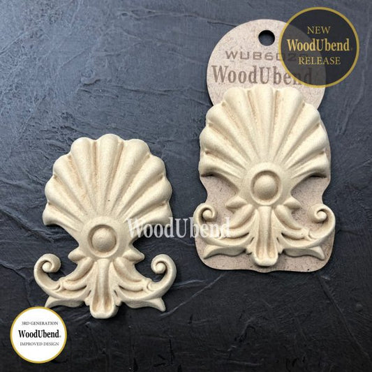 WoodUbend Shell Plumes WUB6029 9.2x7cm