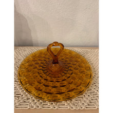 Load image into Gallery viewer, Vintage Fostoria American Amber Depression Glass Sandwich Tray w/Handle
