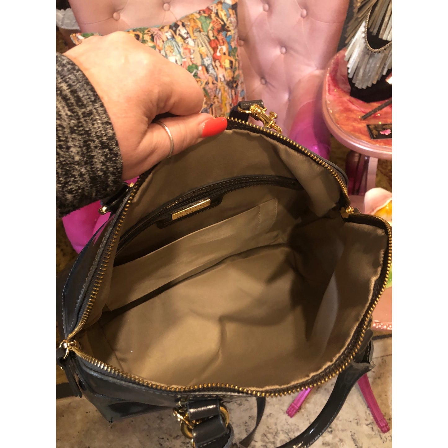 Grey Made In Italy IACUCCI Handbag