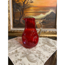 Load image into Gallery viewer, Vintage Blenko Handblown pinch pitcher
