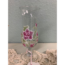 Load image into Gallery viewer, Tall Glass Vase Hand Painted by Catherine Swift
