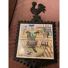 Load image into Gallery viewer, Vintage Home Designs Industry Cast Iron Tile Trivets (set of 3)
