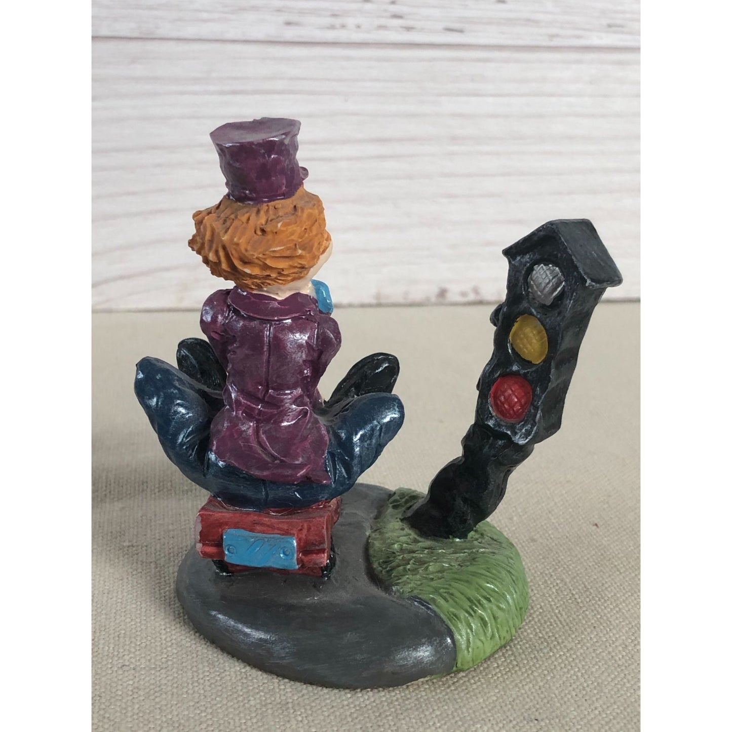 Vintage Clown Sitting on Truck with Talking Stoplight Figurine