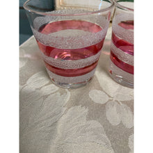 Load image into Gallery viewer, Vintage Glass Striped Juice Glasses(4)
