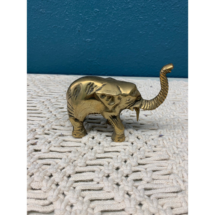 Small Solid Brass Elephant