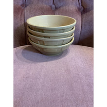 Load image into Gallery viewer, 1960s Frankoma 4pc Desert Sand Wagon Wheel Bowls
