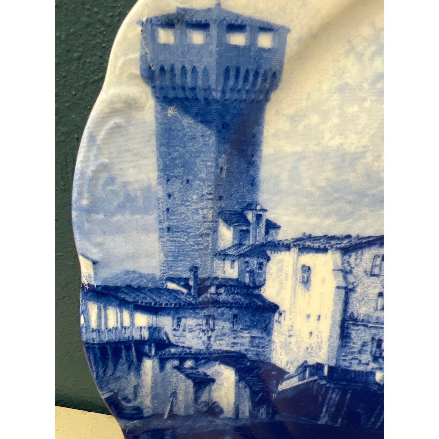 Italian Blue on White French Country Plate