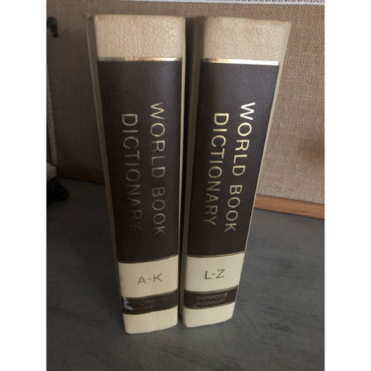 1974 Thorndike Barnhart The World Book Dictionary Set