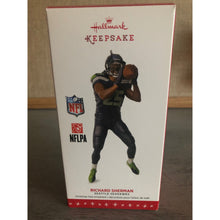 Load image into Gallery viewer, 2016 Richard Sherman SEATTLE SEAHAWKS Hallmark Keepsake Ornament NFL Football In Box
