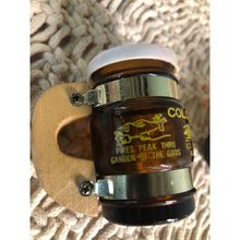 Load image into Gallery viewer, Vintage Brown Barrel Glass Salt and Pepper Shakers Colorado
