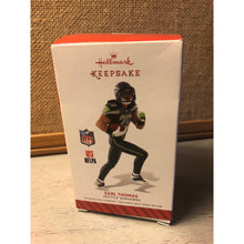 Load image into Gallery viewer, 2014 EARL THOMAS SEATTLE SEAHAWKS Hallmark Keepsake Ornament NFL Football In Box
