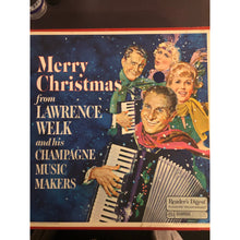 Load image into Gallery viewer, 1970 The Readers Digest Merry Christmas from Lawrence Welk 4 album set Vinyl Album Record LP
