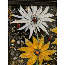 Load image into Gallery viewer, Flower Resin Wall Art Red Yellow and Black 11x14 by Kimberly Boltemiller
