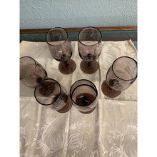 Load image into Gallery viewer, Vintage Amethyst Small Wine Goblets, Set of Four (4)
