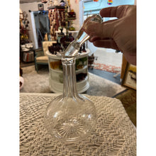 Load image into Gallery viewer, Glass Rounded Etched Glass Decanter
