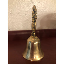 Load image into Gallery viewer, Vintage Robert Schuller Brass Bell &quot;Be Happy You Are Loved&quot; 4-1/2&quot;
