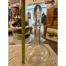 Load image into Gallery viewer, Glass Rounded Etched Glass Decanter

