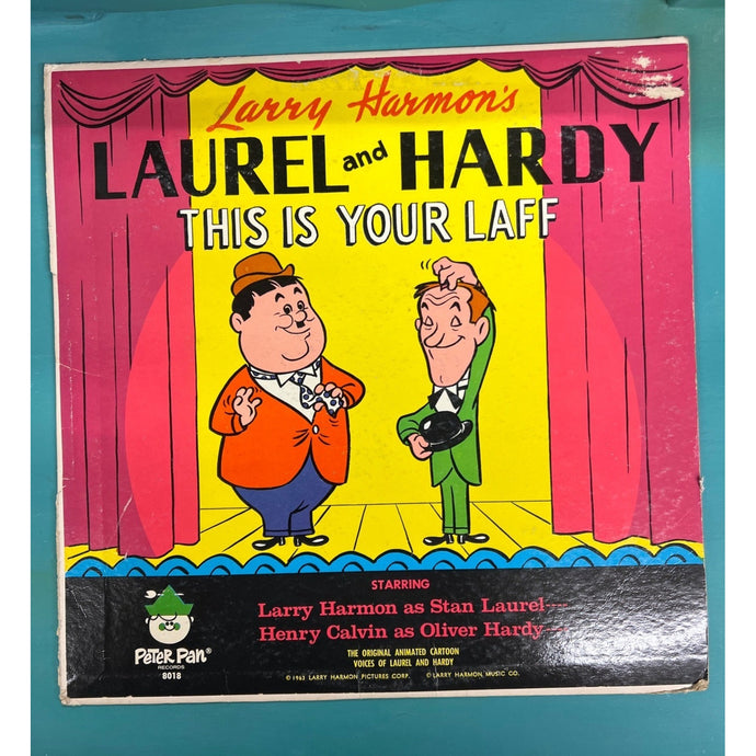 1963 Peter Pan Records Larry Harmon - Laurel And Hardy - This Is Your Laff Vinyl Album PP 8018