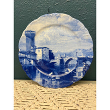 Load image into Gallery viewer, Italian Blue on White French Country Plate
