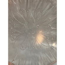 Load image into Gallery viewer, 1930s Jeanette Adam Pink Depression Glass Square Footed Serving Plate, Cake Plate
