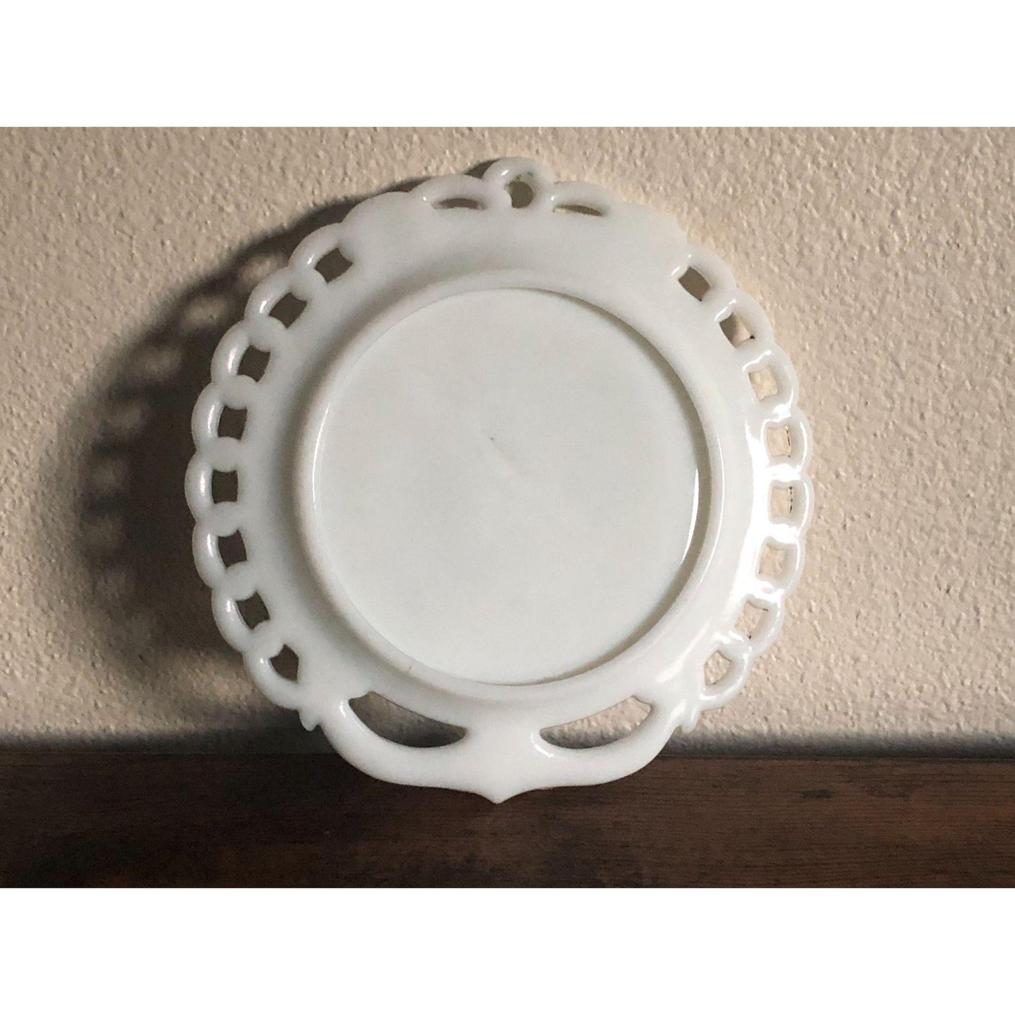 Vintage 1970s Westmoreland Milk Glass Yacht Sailboat with Anchor Plate, Collectible Glass