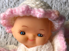 Load image into Gallery viewer, Vintage Rubber Kewpie Baby Doll Pair with Hand Made Blanket, Bonnet, Onesie and Butterfly
