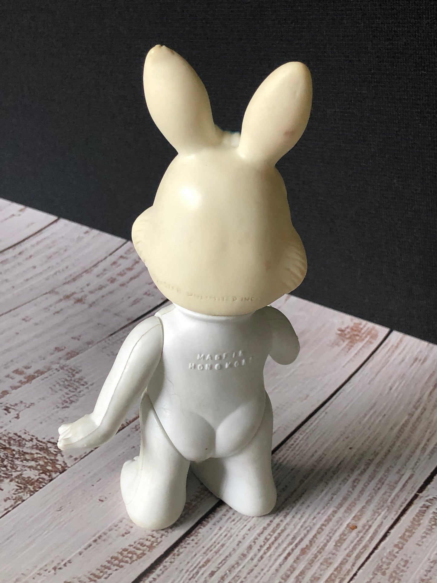 Vintage Easter Unlimited Inc. Vinyl Rabbit Doll Sucking Thumb Made in Hong Kong