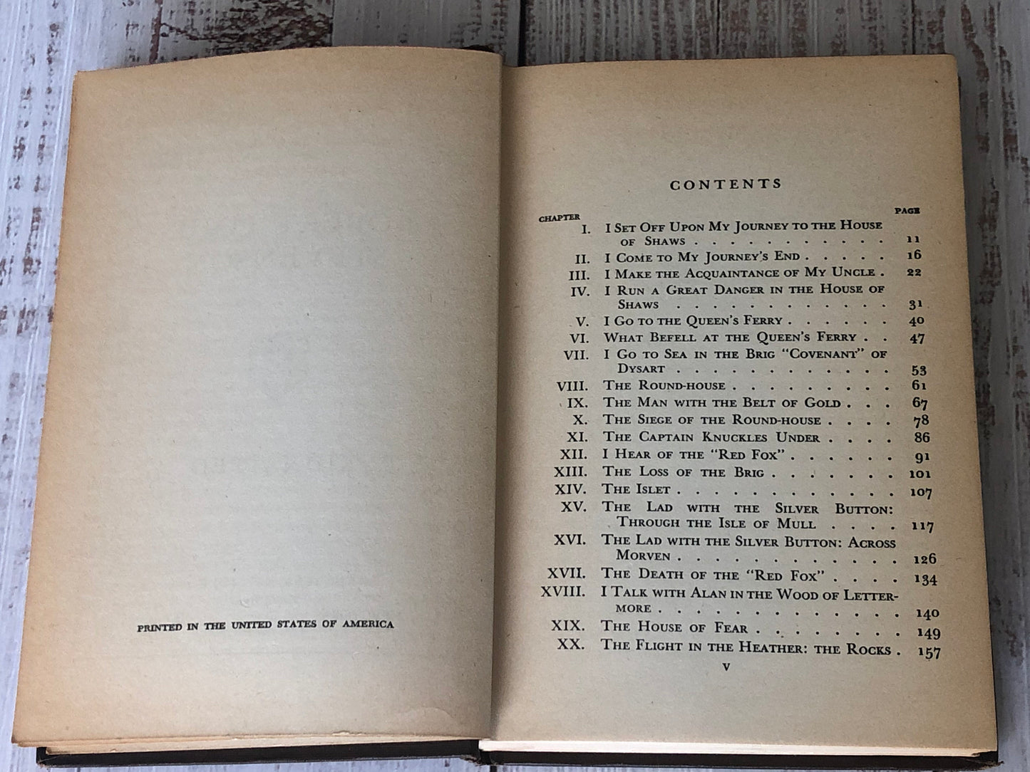 1940s Books Inc. Publishers Art-Type Edition The Works of Robert Louis Stevenson Kidnapped