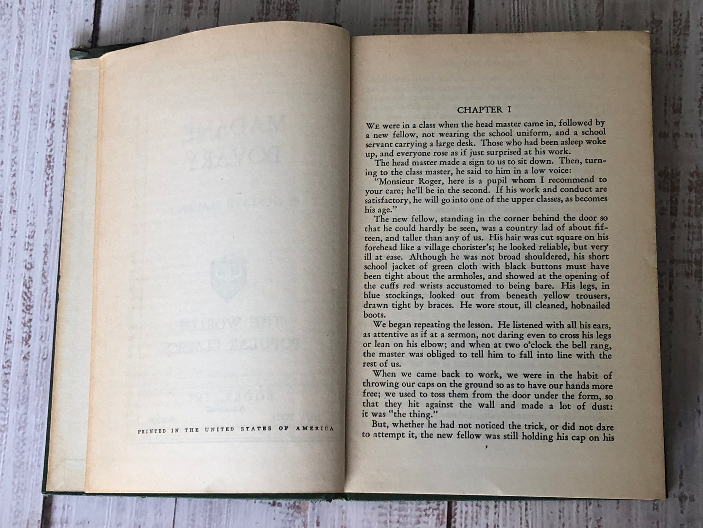 1940s Books Inc. Publishers Art-Type Edition The Adventures of Madame Bovary by Gustave Flaubert
