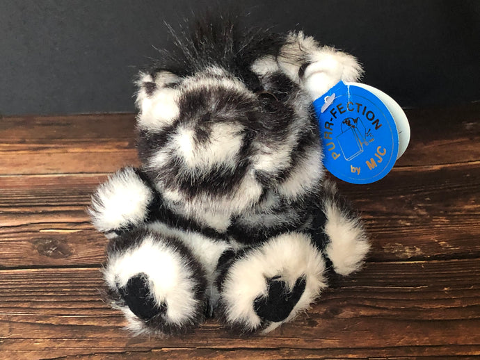 1997 Purr-fection Cushy Critter by MJC, Baby Zebra Named 