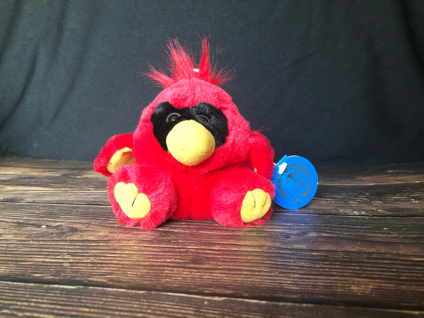 1999 Purr-fection Cushy Critter by MJC. A Baby Cardinal Named "Bandit" Style #2849