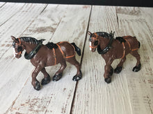 Load image into Gallery viewer, 1972 Britains Ltd Plastic Cart Horse, Shire Horse, Set of Two
