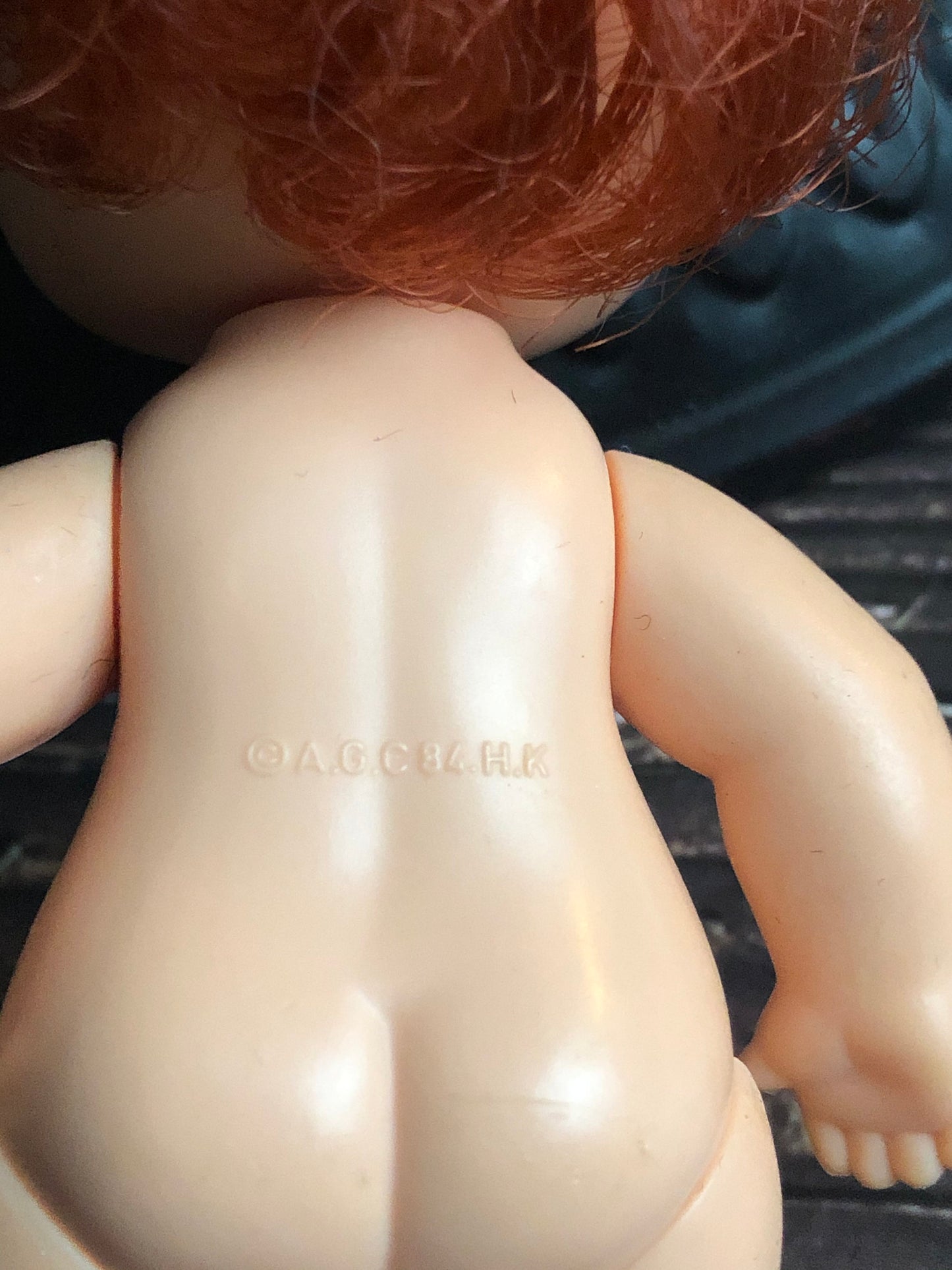 1980s Vintage Strawberry Shortcake Drink & Wet Baby Doll, 1980s Berry Baby Strawberry Shortcake Baby Doll, Tiny Strawberry Doll