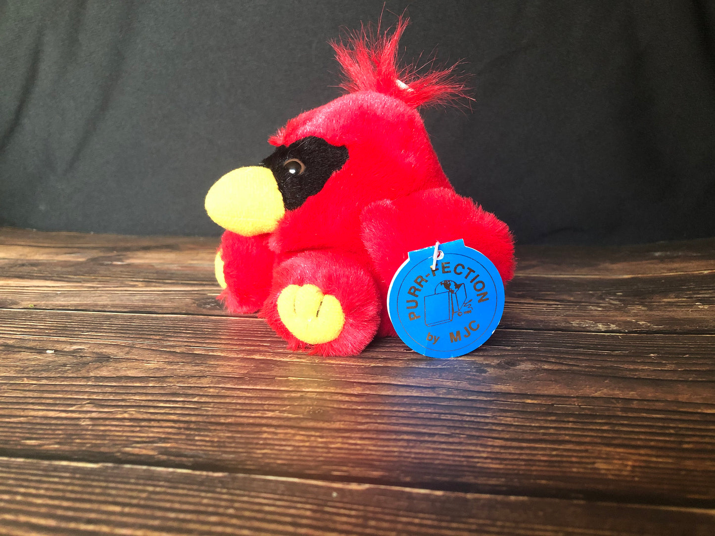 1999 Purr-fection Cushy Critter by MJC. A Baby Cardinal Named "Bandit" Style #2849