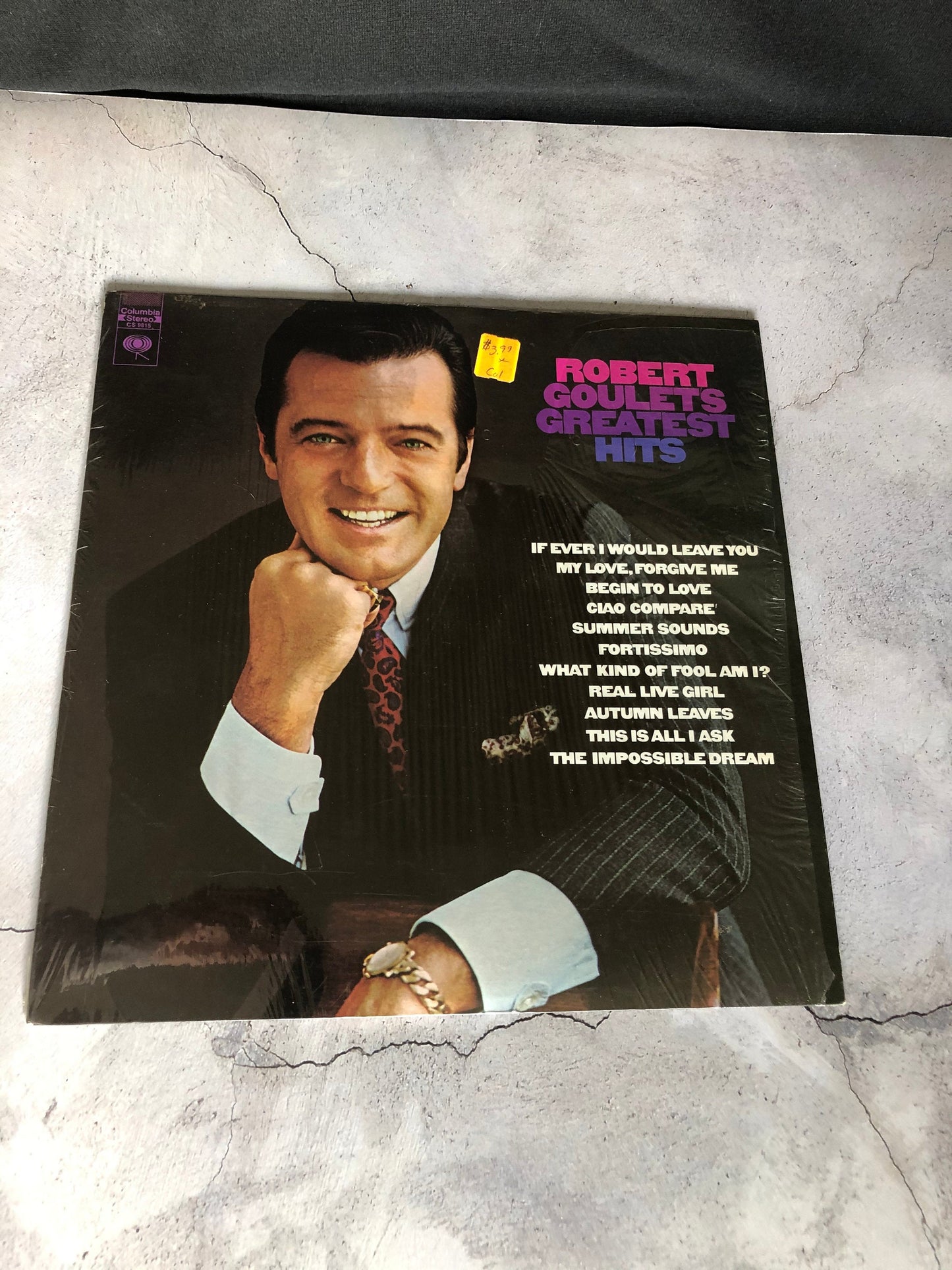 1969 Columbia Robert Goulet - Robert Goulet's Greatest Hits LP Record Album Vinyl