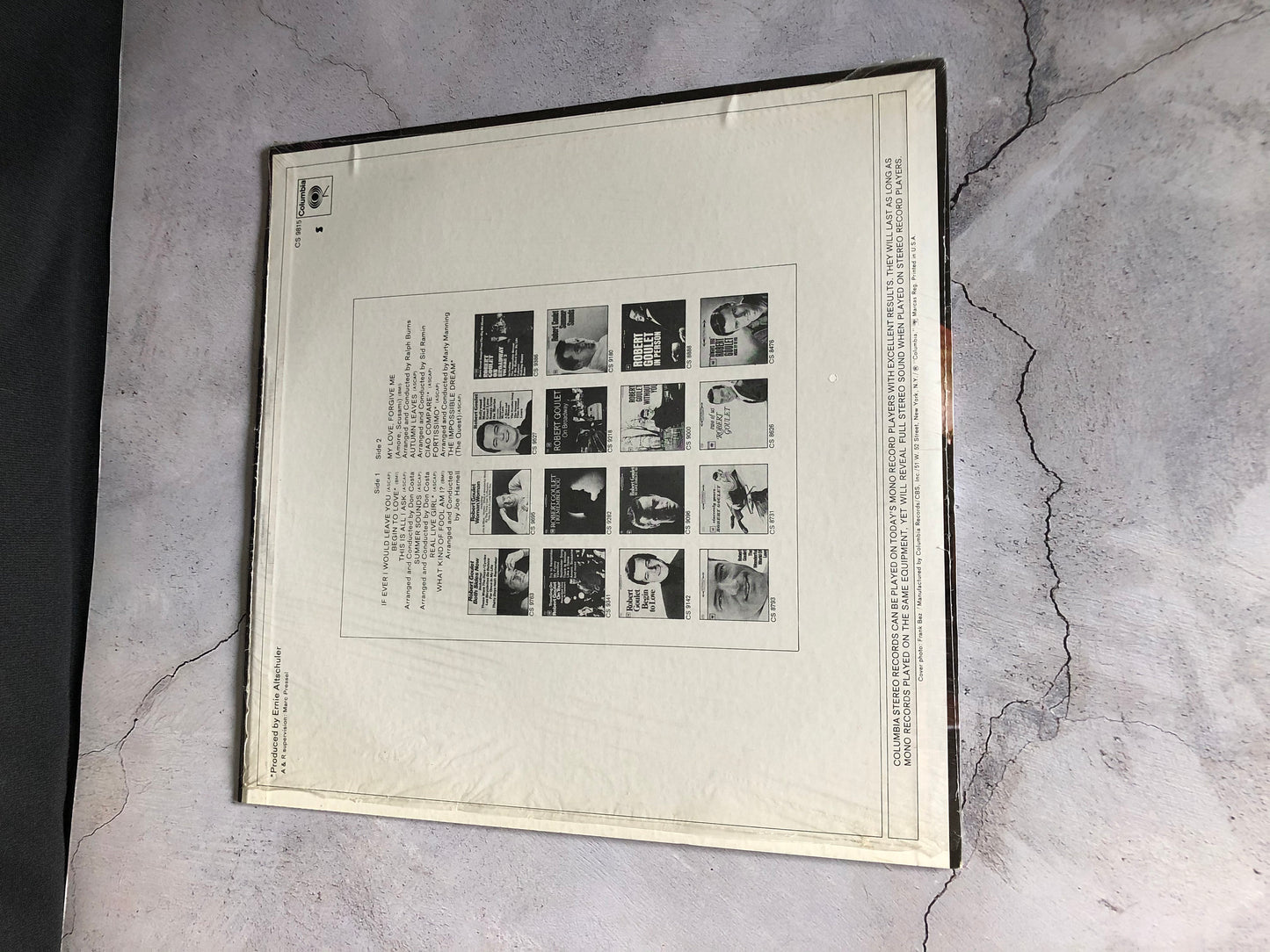 1969 Columbia Robert Goulet - Robert Goulet's Greatest Hits LP Record Album Vinyl