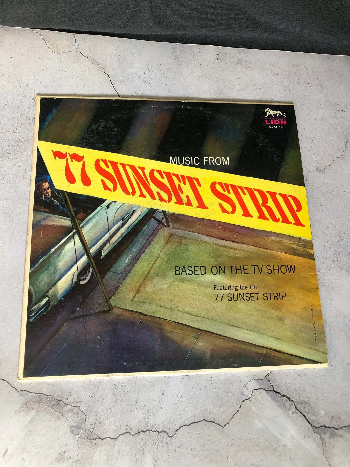 1959 Lion Records The Aaron Bell Orchestra Music From 77 Sunset Strip LP Record Album Vinyl