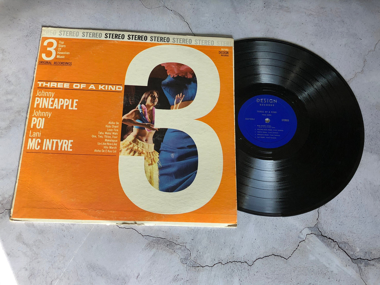1964 Pickwick International Inc. Lani Mcintyre_Johnny Poi_Johny Pineallp - Three of a Kind (3 Top Stars of Hawaiian Music) LP Vinyl Record Album