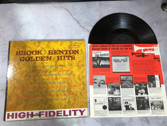 1961 Mercury Brook Benton Golden Hits LP Record Album Vinyl