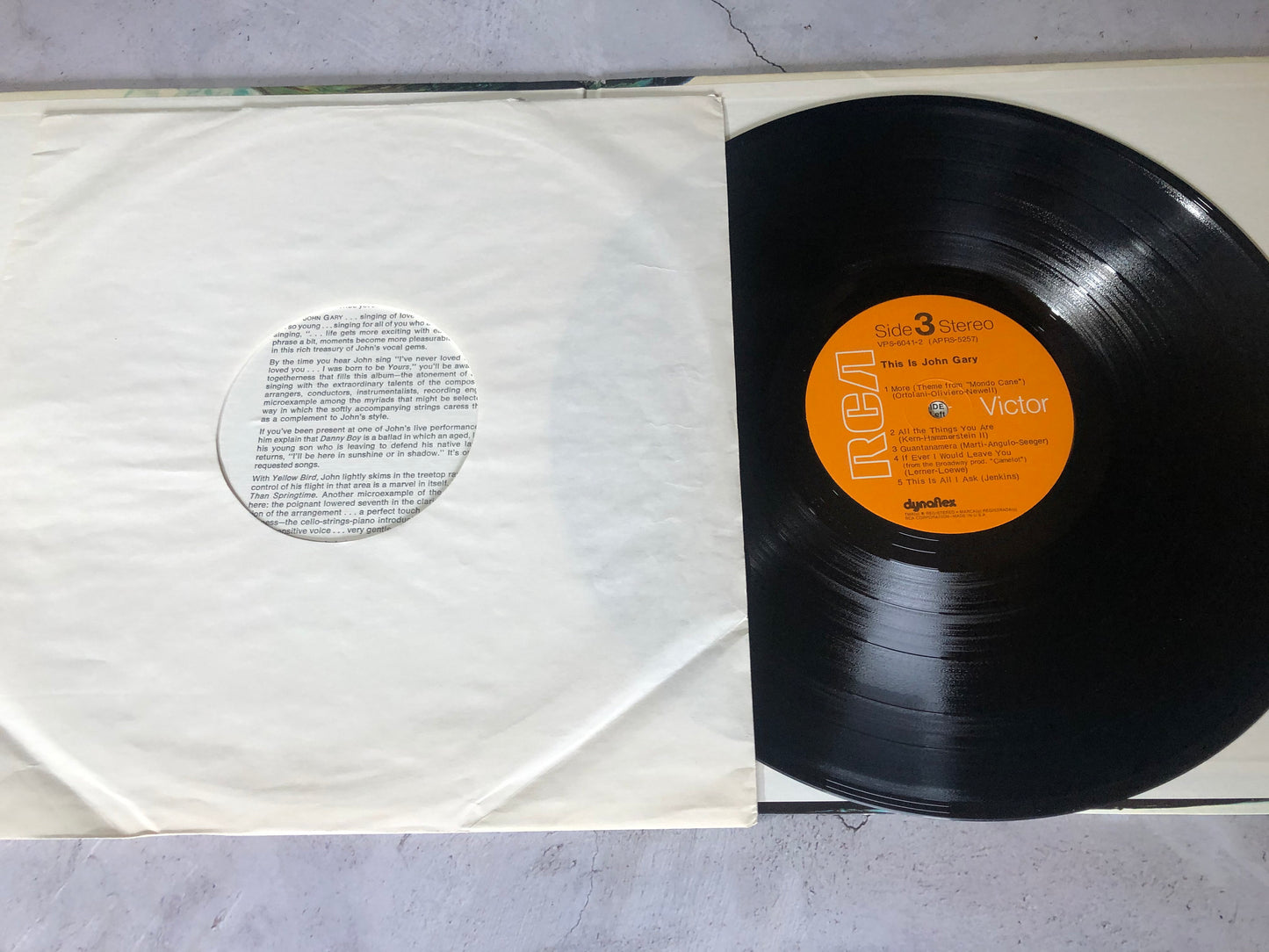 1971 RCA Victor John Gary This Is John Gary LP Record Album Vinyl