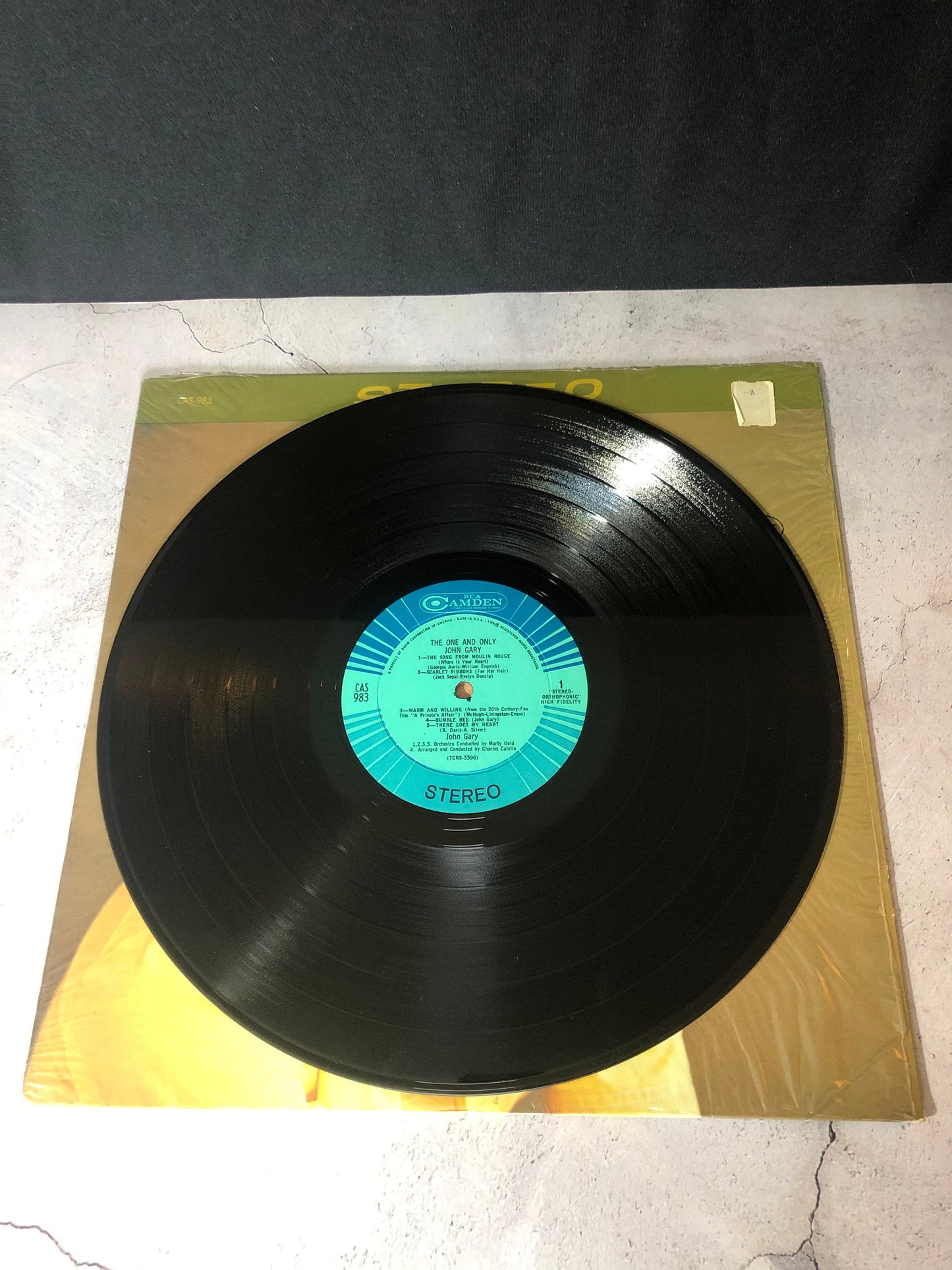 1966 RCA Camden John Gary The One And Only Vinyl Record Album Vinyl