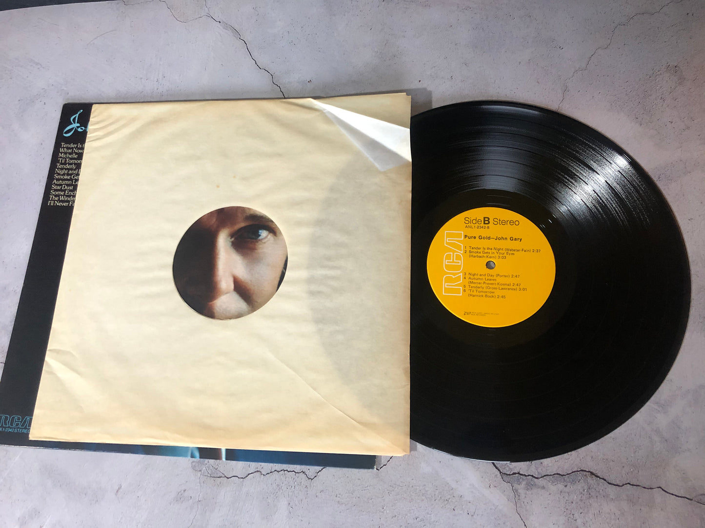 1977 RCA John Gary Pure Gold Record Album Vinyl