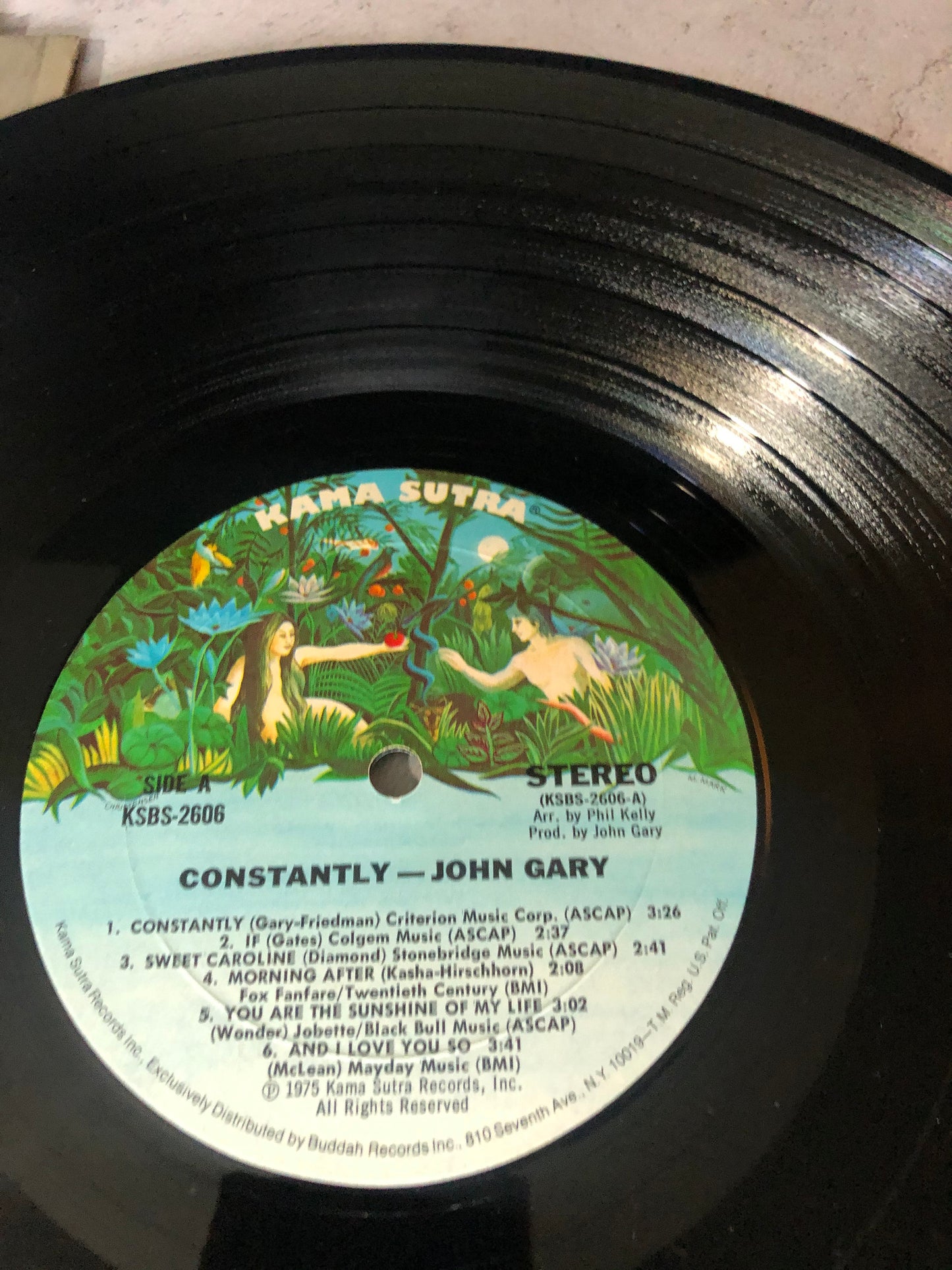 1975 Kama Sutra John Gary Constantly Vinyl LP Record Album Vinyl