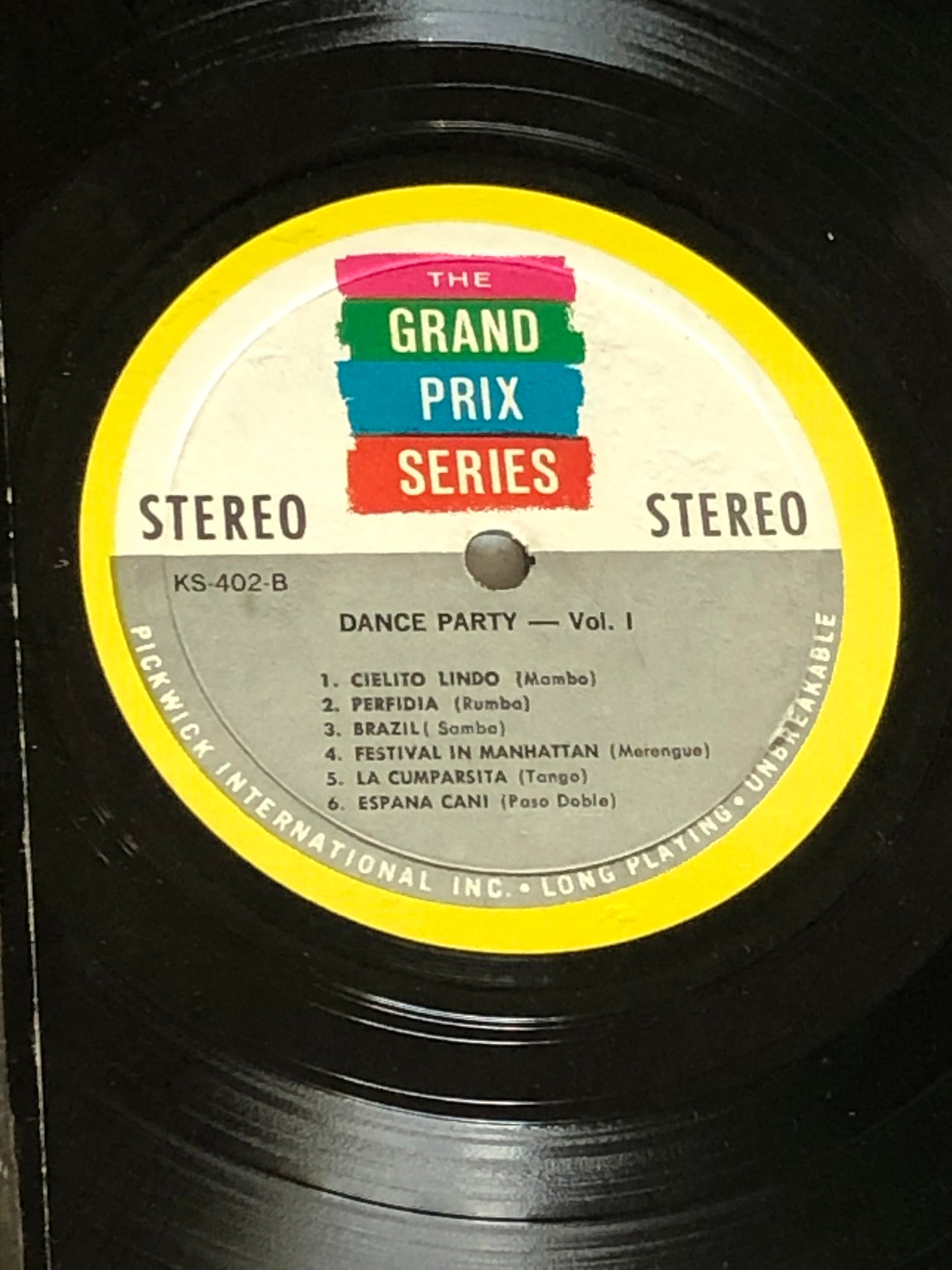 1965 Pickwick International Inc. Dance Party Vol 1 LP Record Album Vinyl